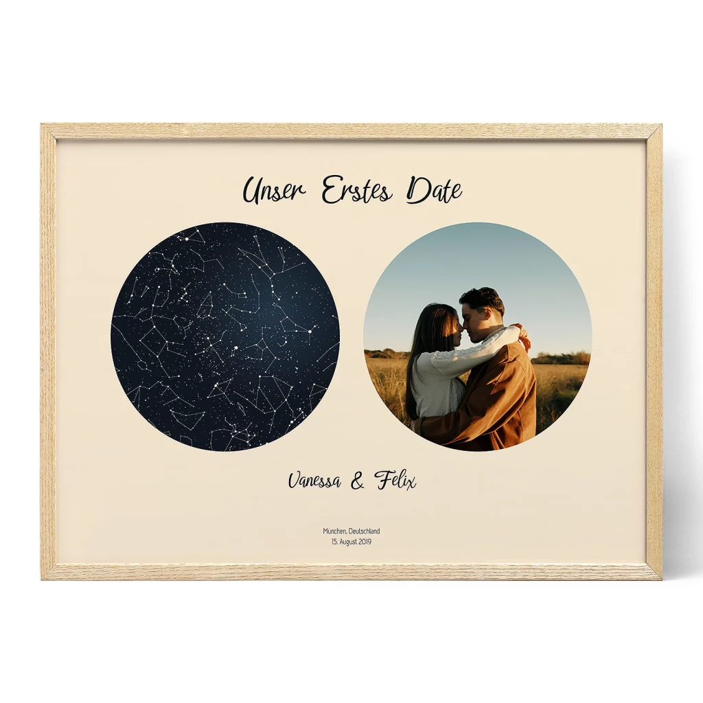 DE_PACKSHOT_Digital Star Map with Photo product image