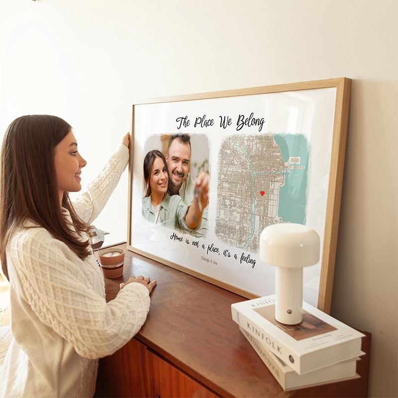 Double Map with Photo Positive Prints